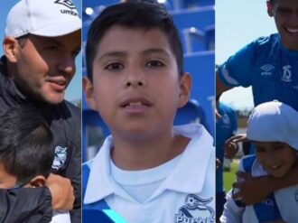 El Puebla convive con niño que lloró en el juego ante Atlas; Larcamón lo hace llorar de nuevo