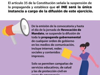 Suspenden propaganda gubernamental por revocación de mandato