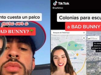 Tiktoker revela en qué colonias escuchar el concierto de Bad Bunny gratis