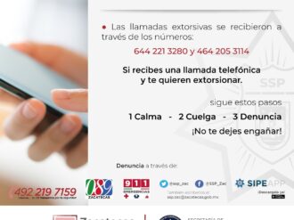 SSP desactiva llamada de extorsión y rescata a dos víctimas