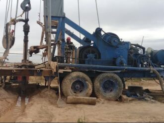 Avanza perforación de pozo en comunidad Julián Adame