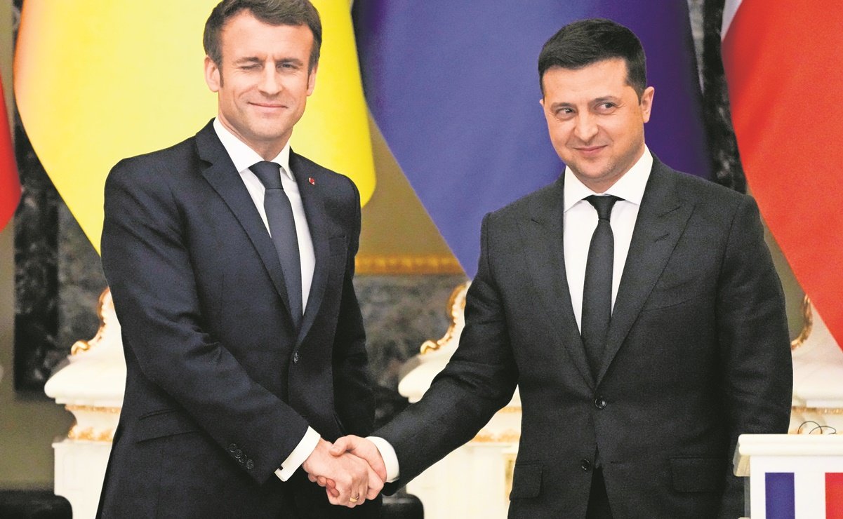 Macron: hubo avances diplomáticos; Rusia lo niega