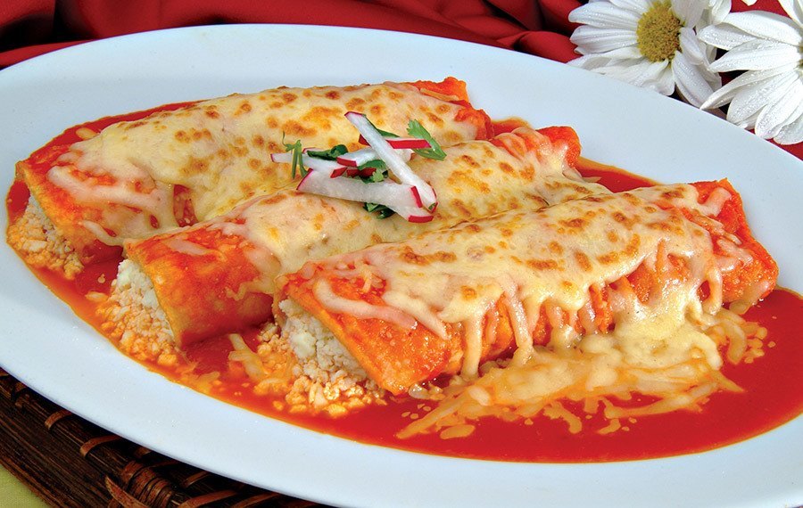Enchiladas suizas rojas