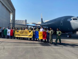 Aterriza avión de la Fuerza Aérea en Rumania para repatriar a mexicanos evacuados de Ucrania