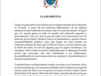 Se suma la Diócesis de Zacatecas a jornada por la paz mundial