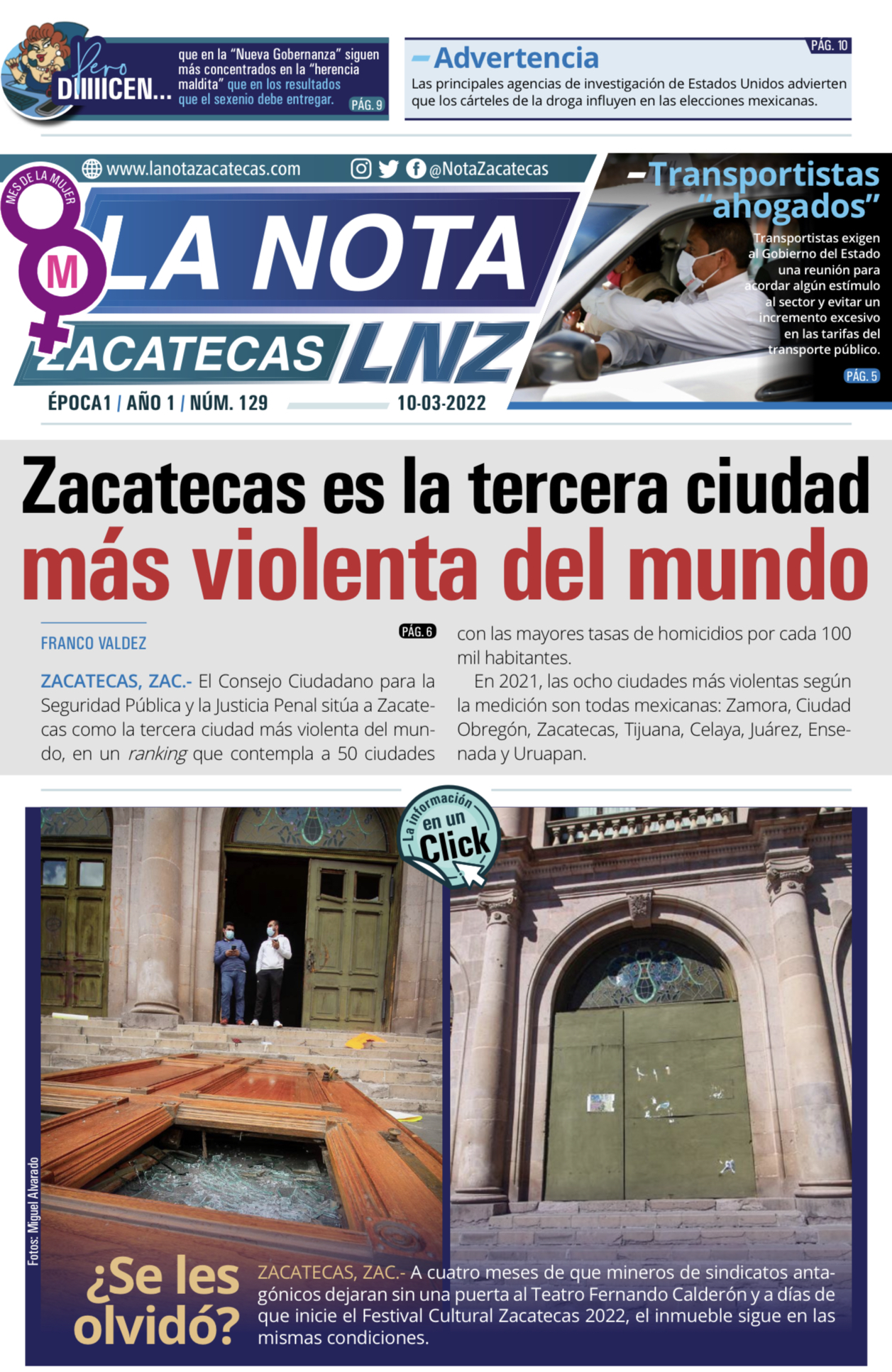 La Nota Zacatecas 10/03/22