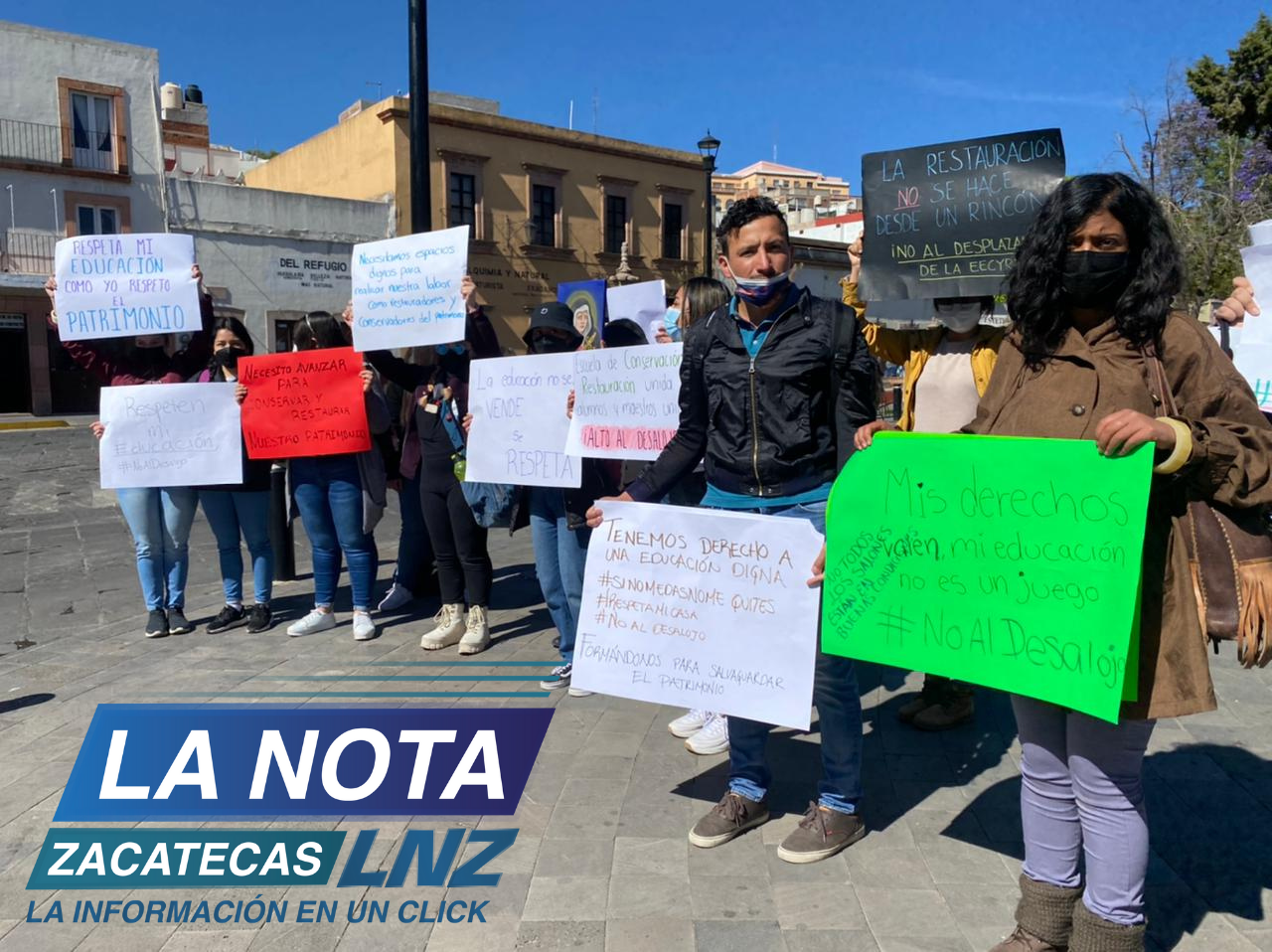 Se defienden estudiantes de la Escuela de Conservación y Restauración