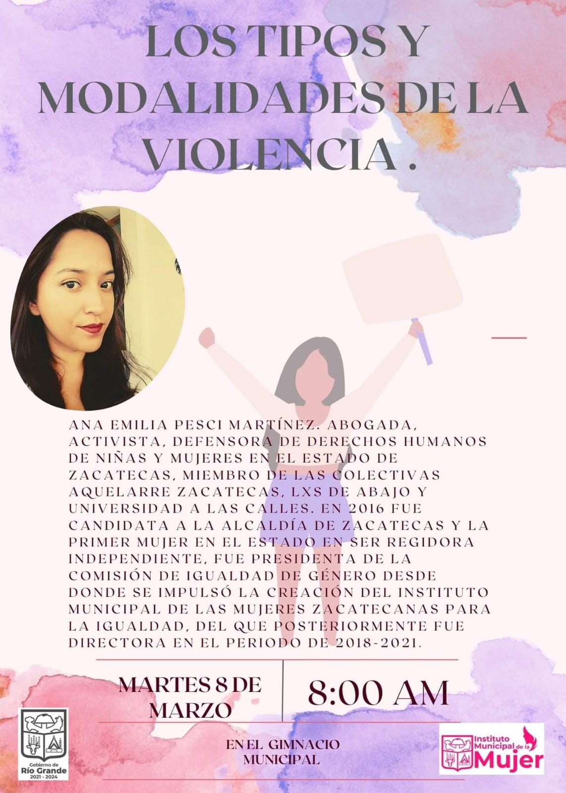 Abordarán problemáticas de la violencia contra la mujer