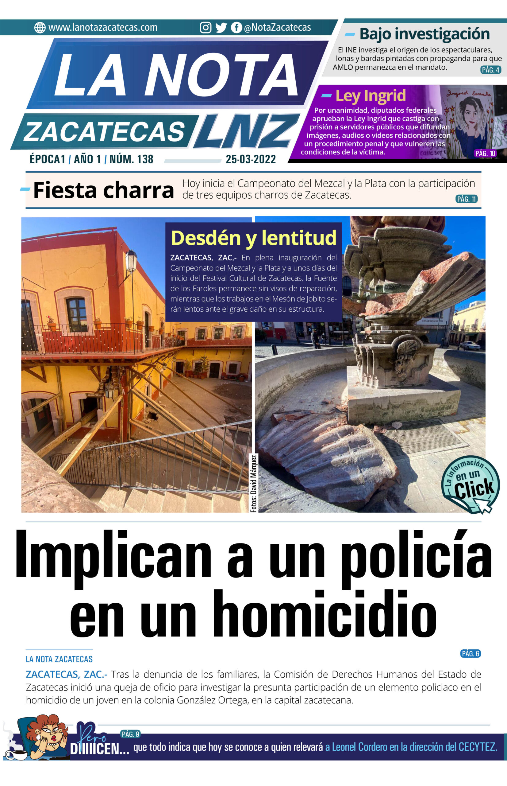 La Nota Zacatecas 25/03/22