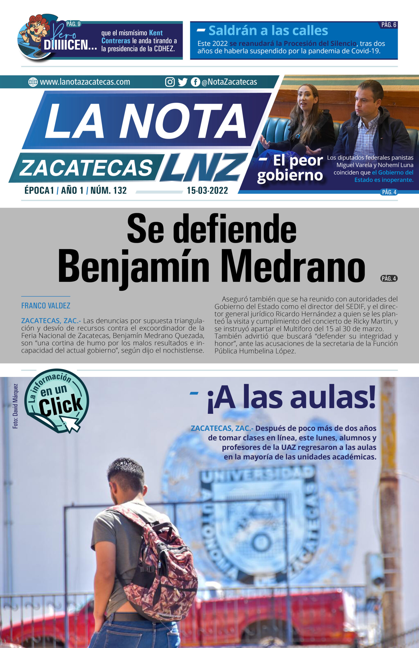 La Nota Zacatecas 15/03/22