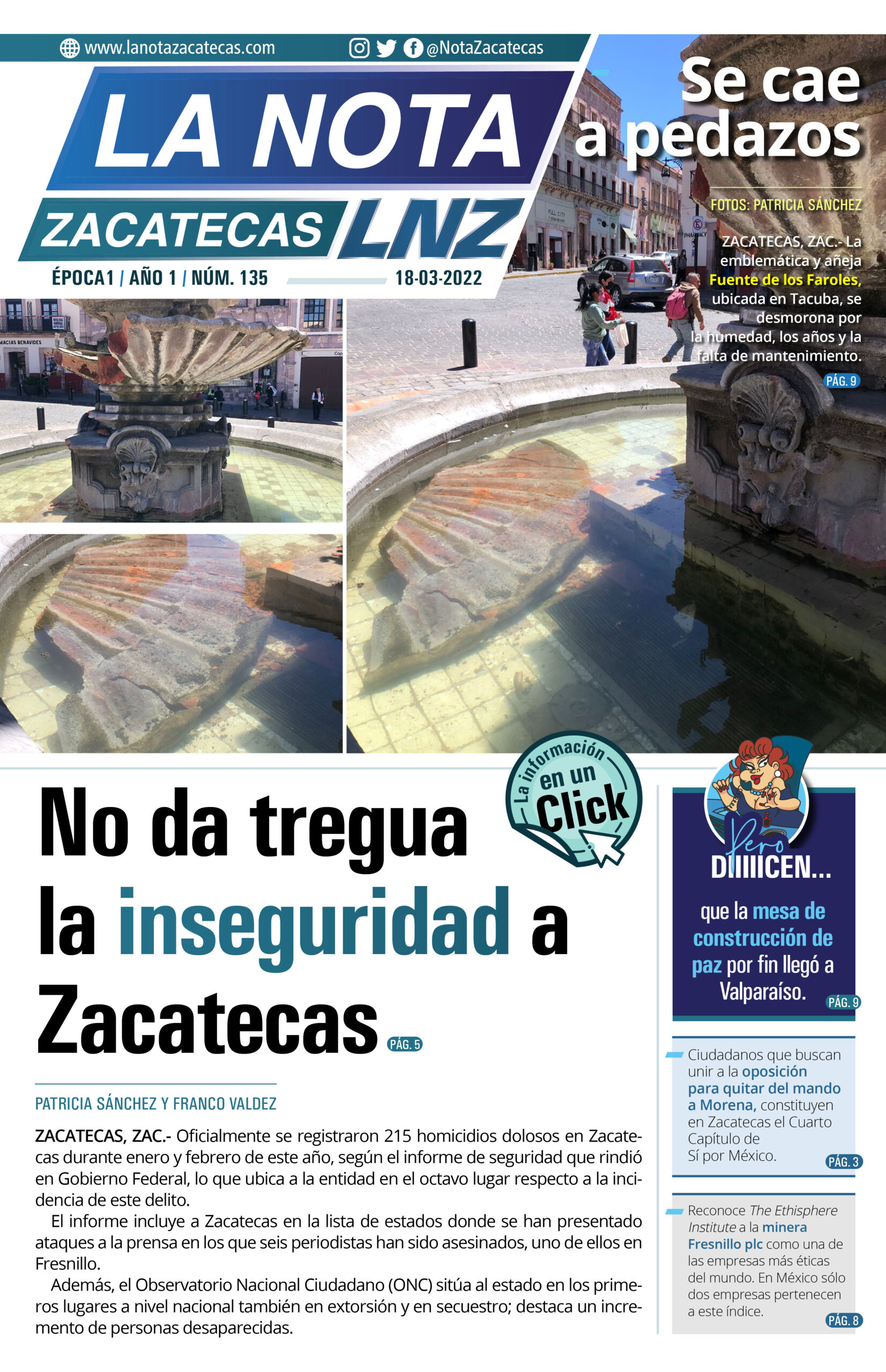 La Nota Zacatecas 18/03/22