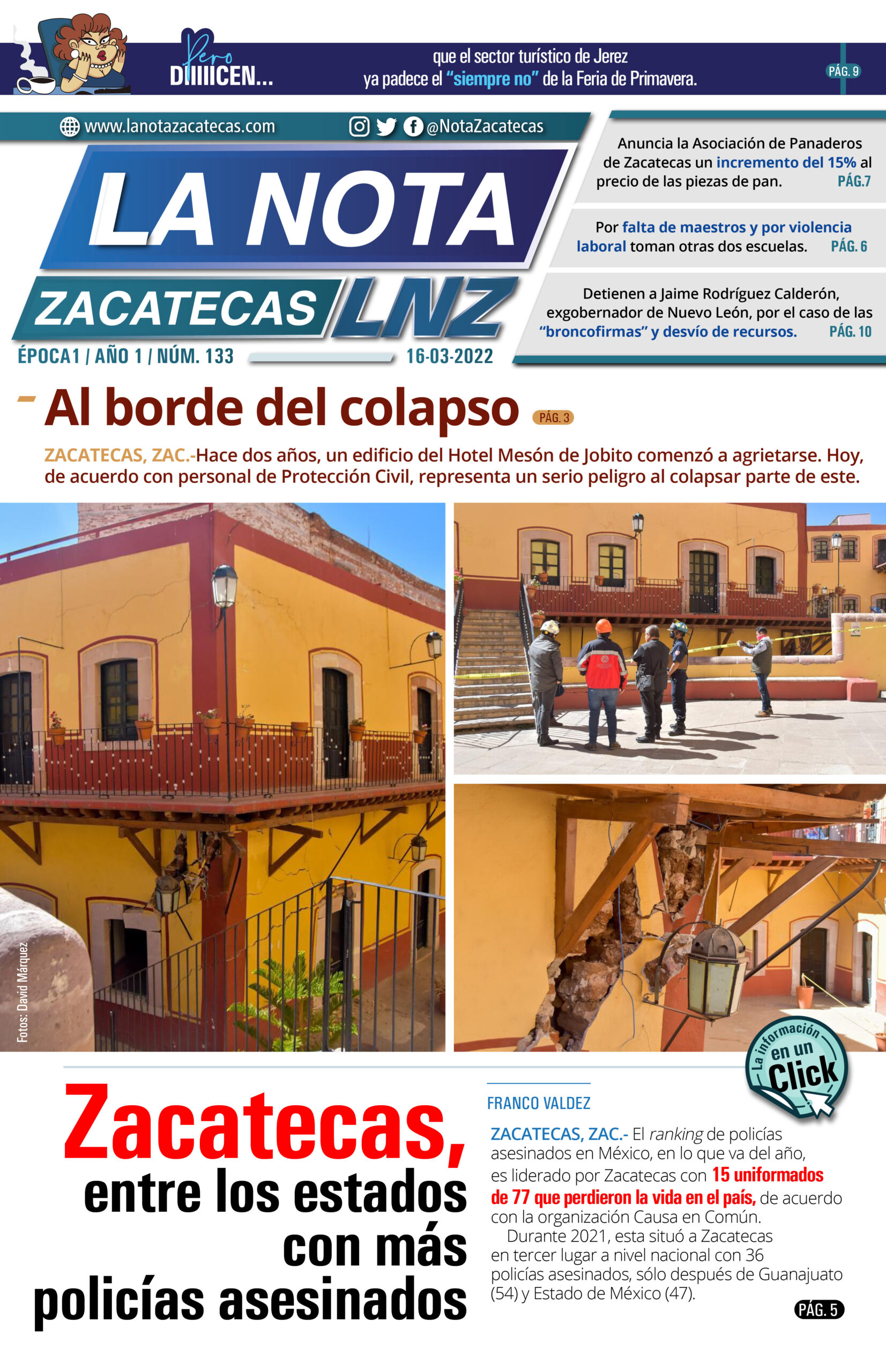 La Nota Zacatecas 16/03/22