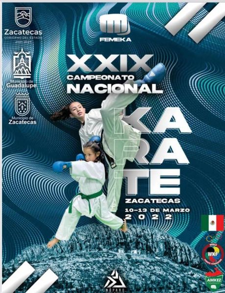Zacatecas, sede del XXIX Campeonato Nacional de Karate 2022