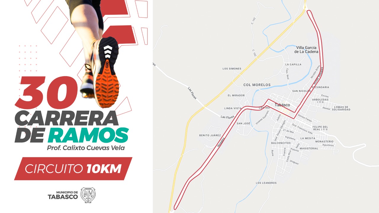 Anuncian Carrera de Ramos en Tabasco