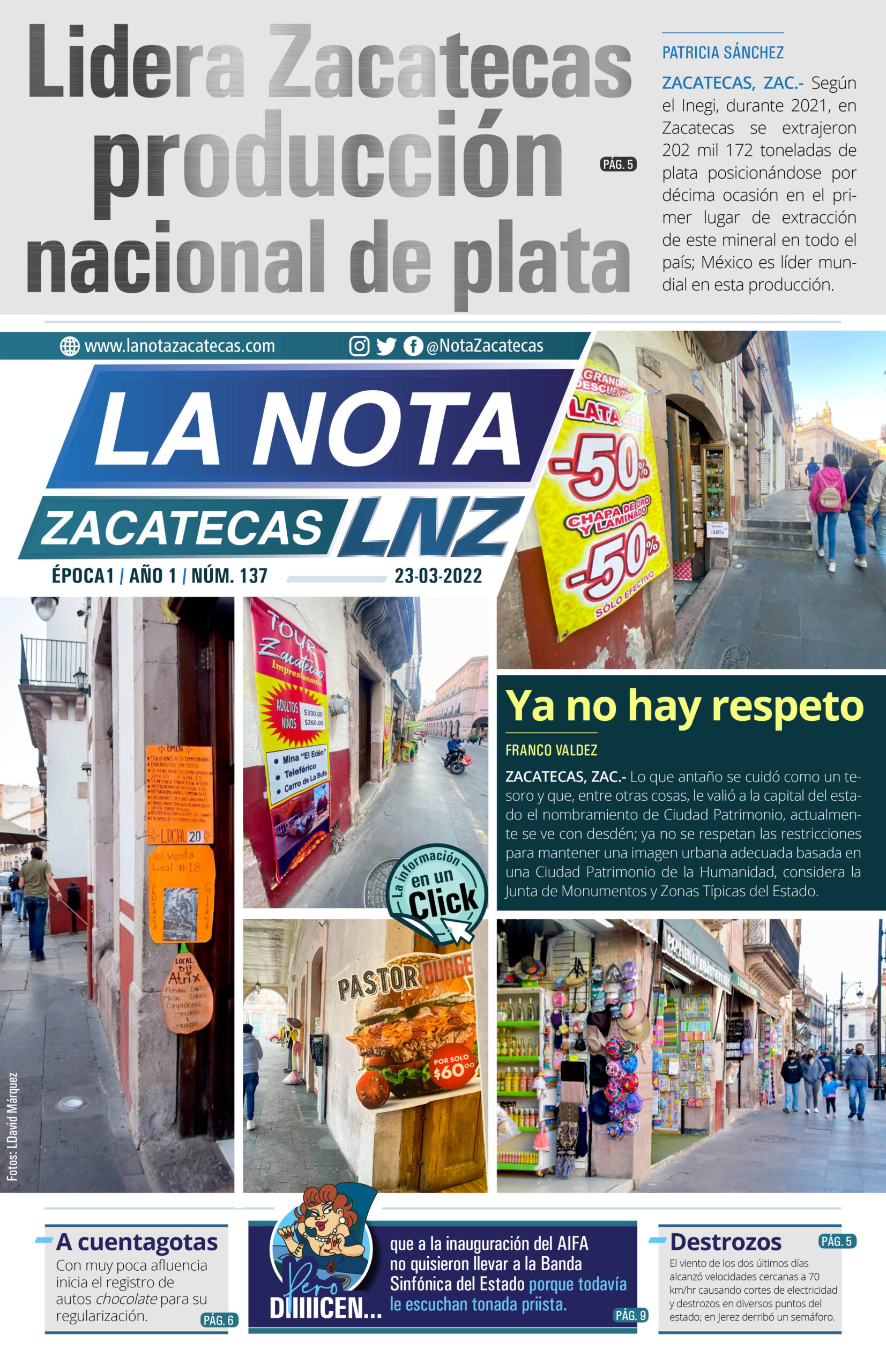 La Nota Zacatecas 23/03/22