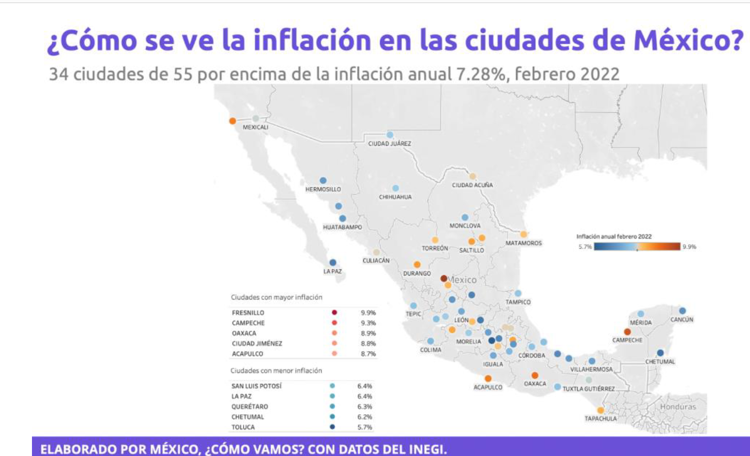 Fresnillo, la ciudad con mayor inflación de México