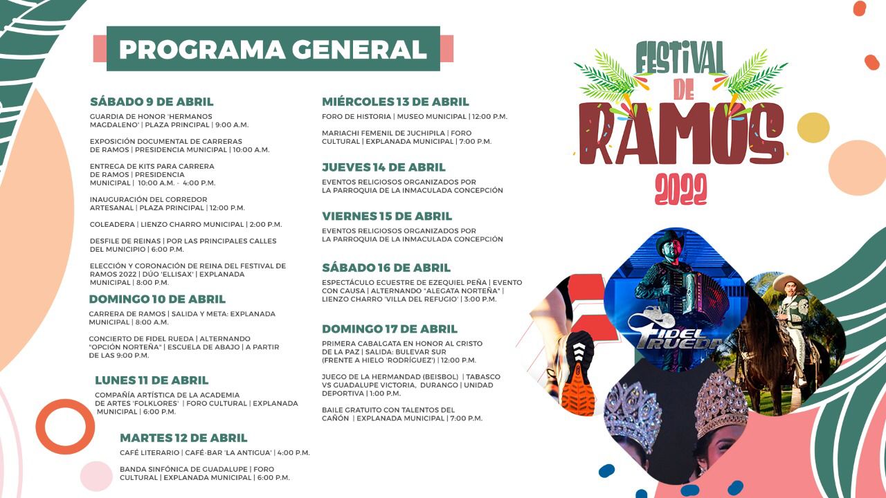 Fidel Rueda y Ezequiel Ramos, en el Festival de Ramos 2022 de Tabasco