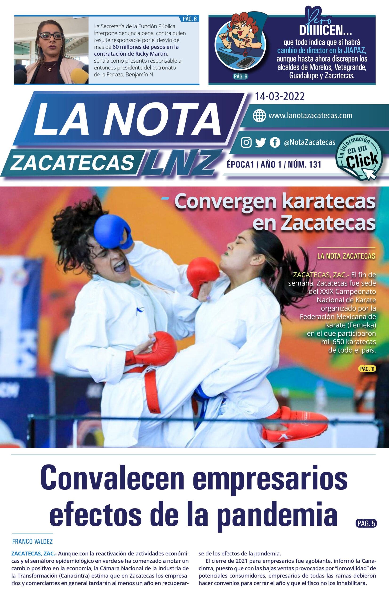 La Nota Zacatecas 14/03/22