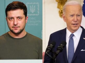 Volodímir Zelensky habla con Joe Biden