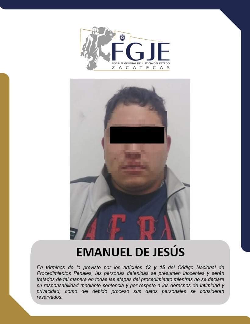 Detienen al presunto asesino de periodista de Fresnillo