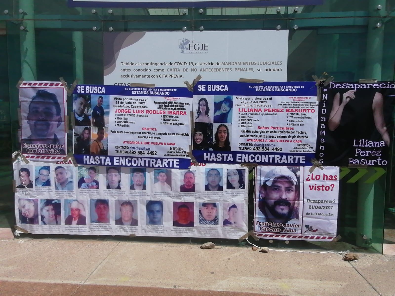 Familiares de desaparecidos exigen respuestas a la FGJE