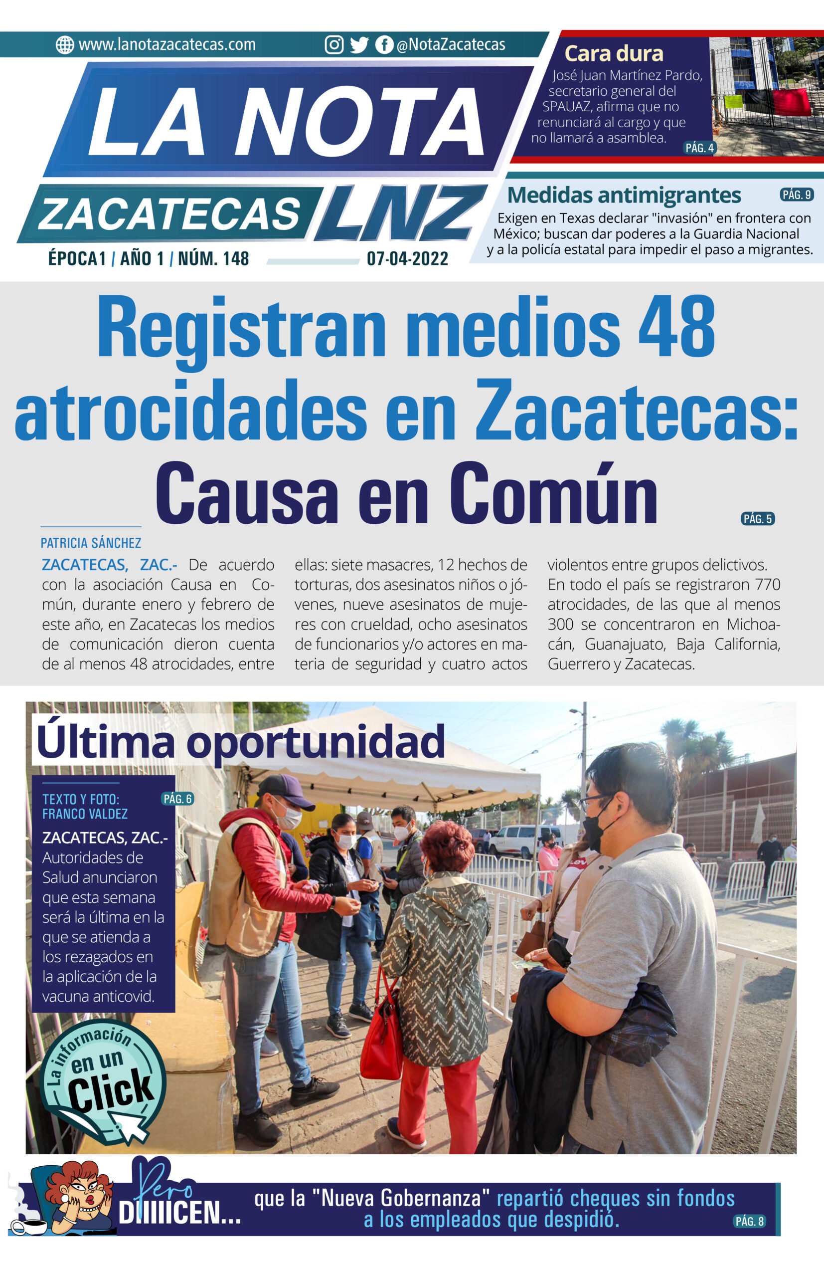 La Nota Zacatecas 7/04/22