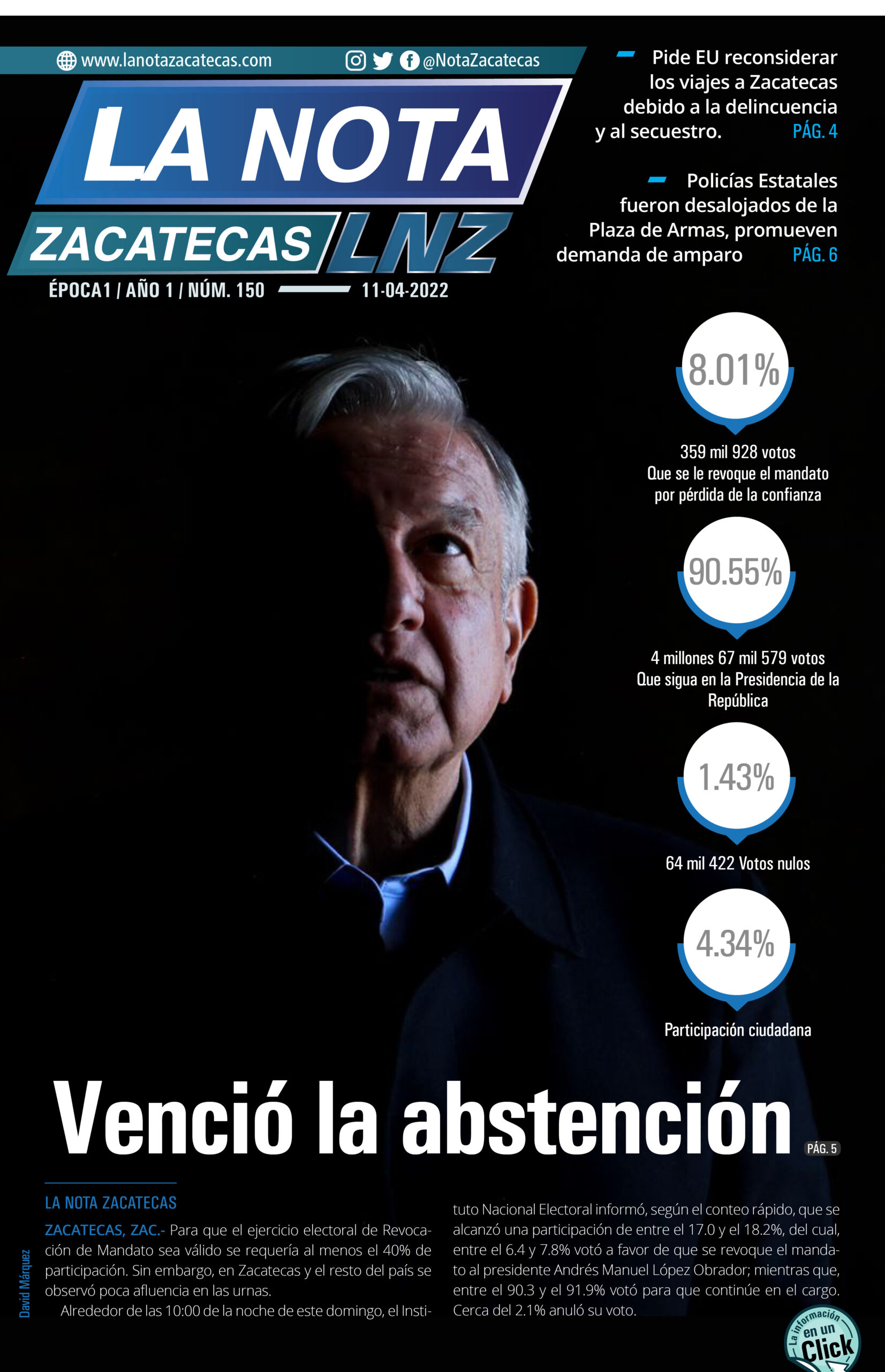 La Nota Zacatecas 11/04/22