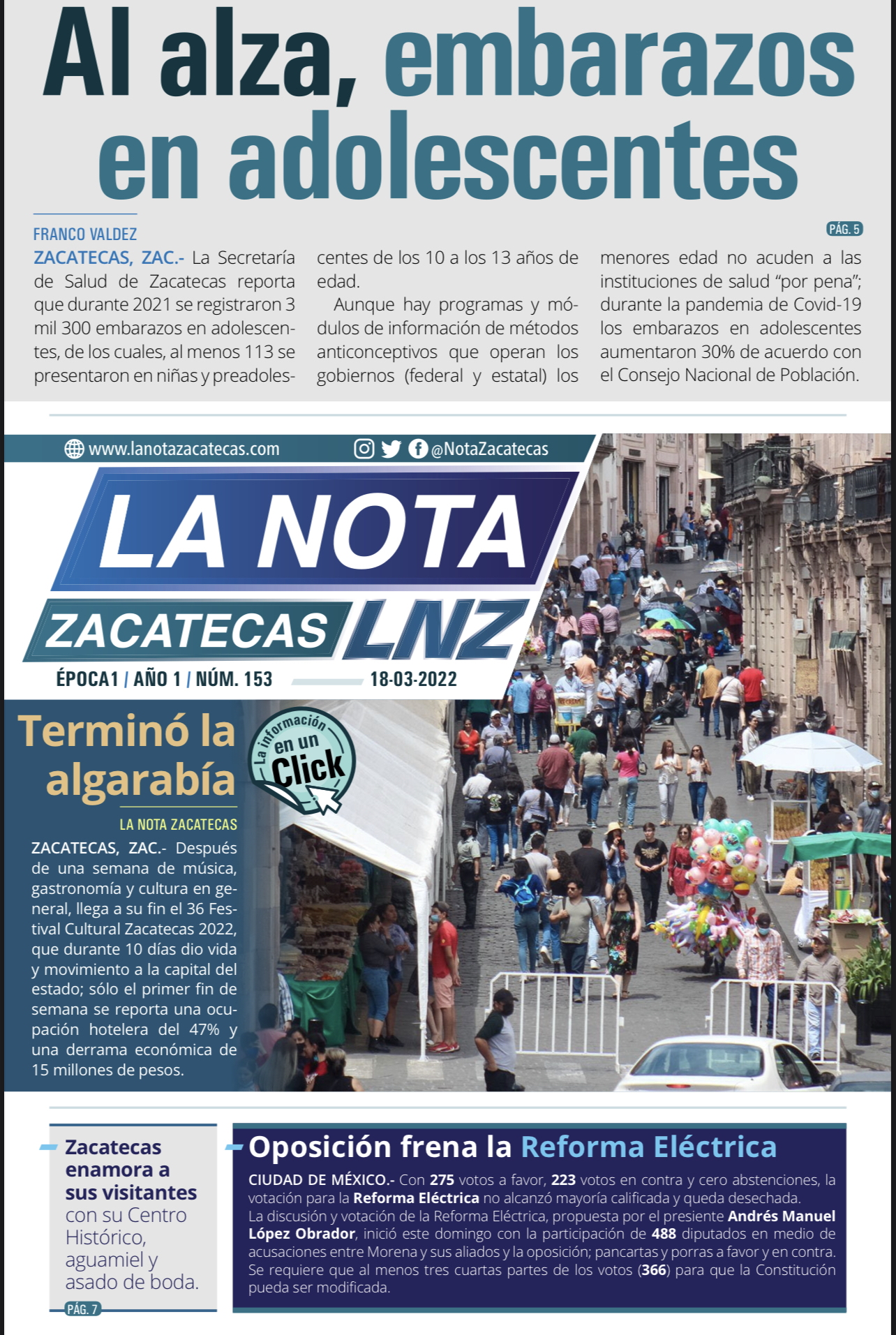 La Nota Zacatecas 18/04/22