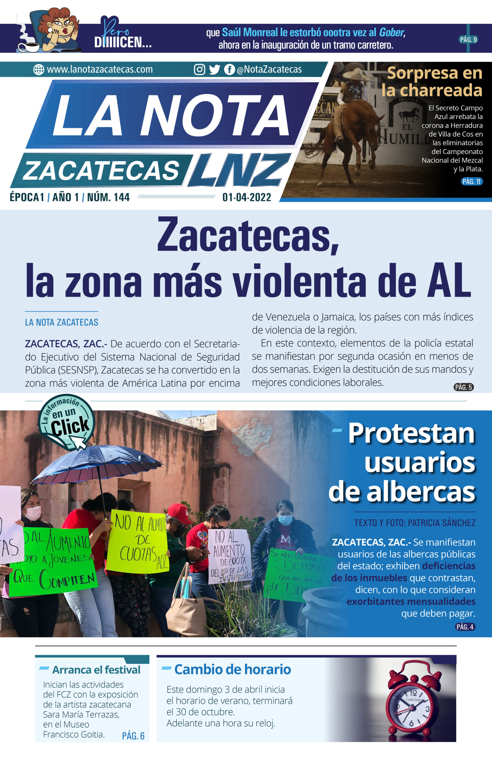 La Nota Zacatecas 1/04/22