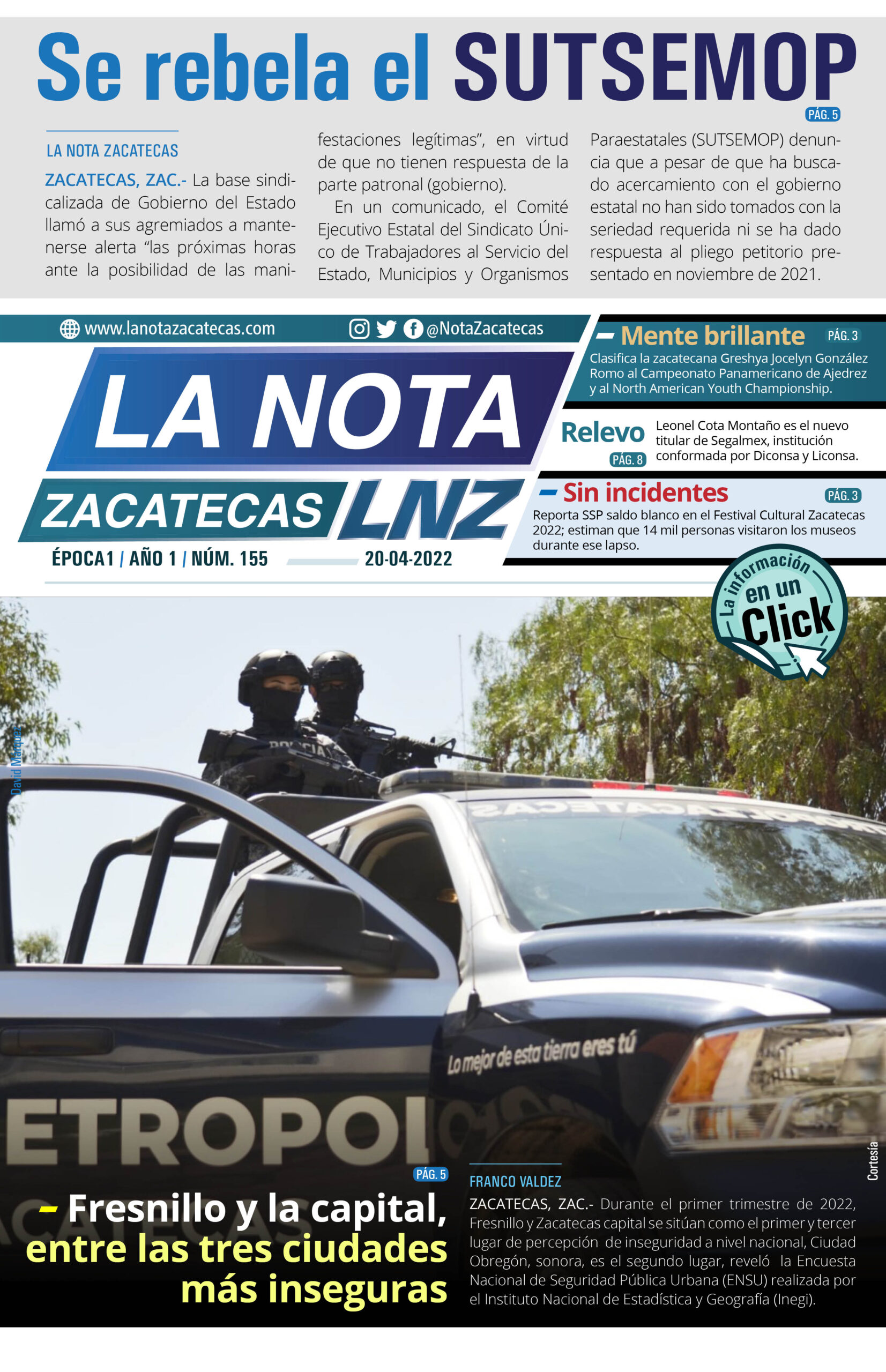 La Nota Zacatecas 20/04/22