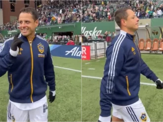Chicharito Hernández se enganchó con aficionados en Portland