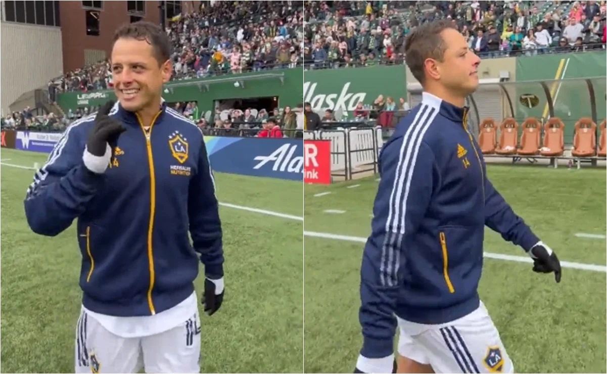 Chicharito Hernández se enganchó con aficionados en Portland