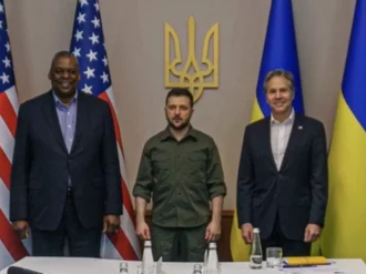 La visita envuelta en secretismo de EU a Ucrania donde anunciaron 713 mdd en ayuda militar