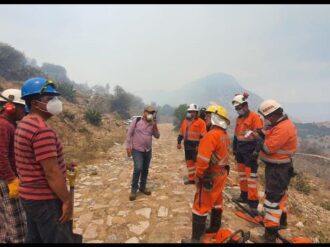 Calcina incendio 375 hectáreas de la sierra de Concepción del Oro