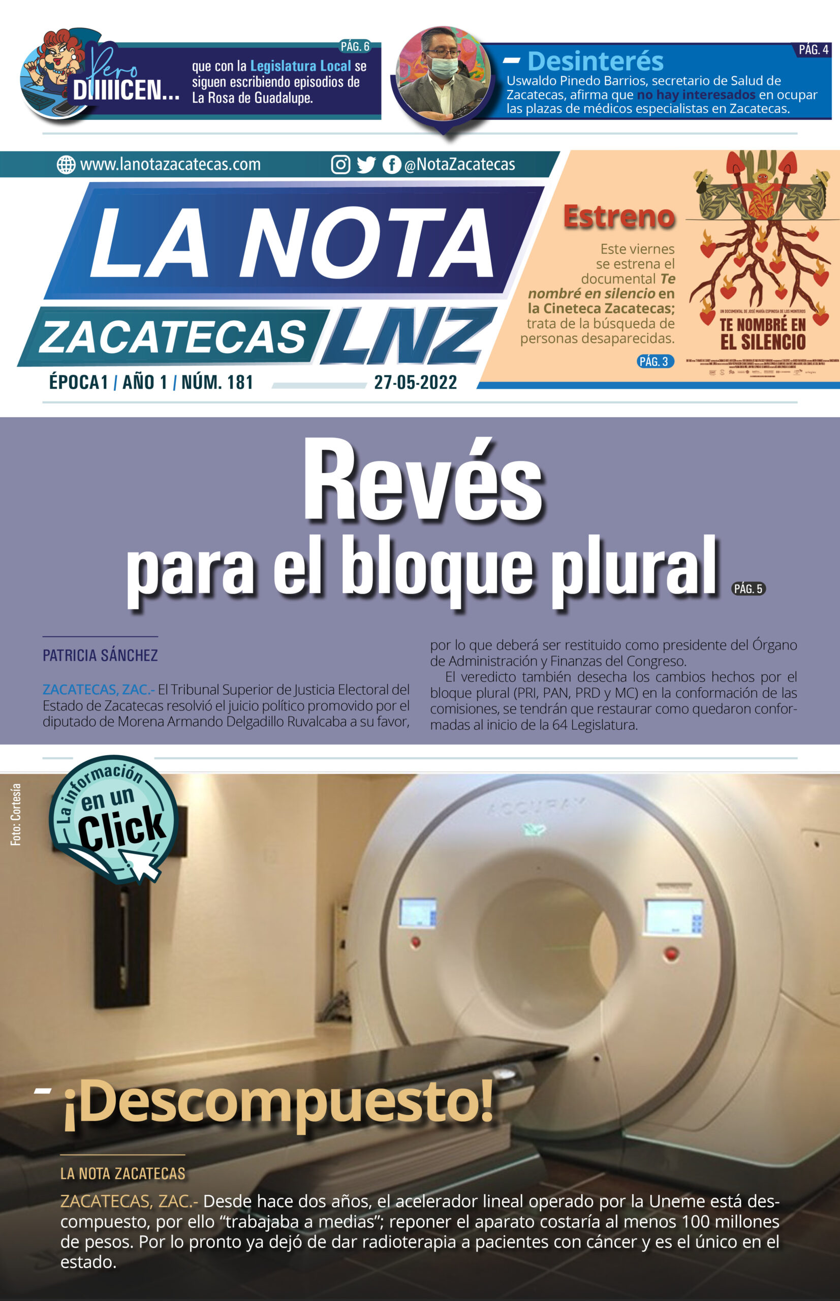 La Nota Zacatecas 27/05/22
