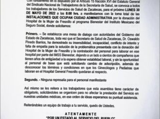 Toma el SNTSA Ciudad Administrativa y pide diálogo con autoridades de Gobierno