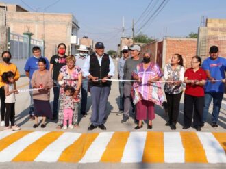 Entregan obras en colonias de Fresnillo