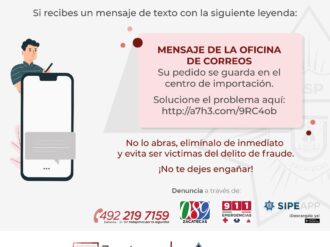 Advierte Secretaría de Seguridad Pública del Gobierno del Estado sobre modalidad de fraude