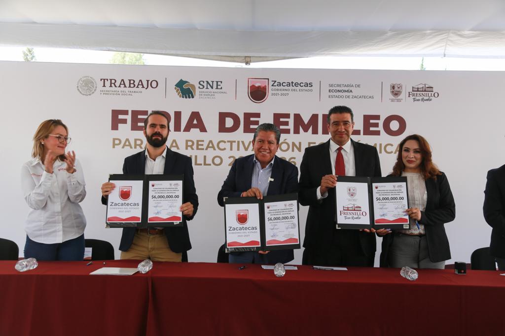 David Monreal, Gobernador de Zacatecas, inauguró Feria del Empleo en Fresnillo