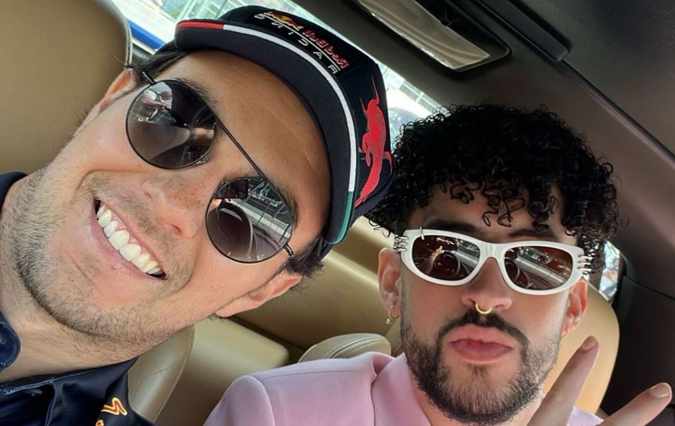 Bad Bunny y Checo Pérez, juntos en el Gran Premio de Miami