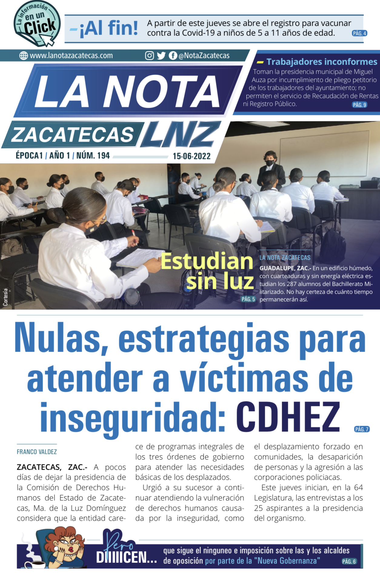 La Nota Zacatecas 15/06/22
