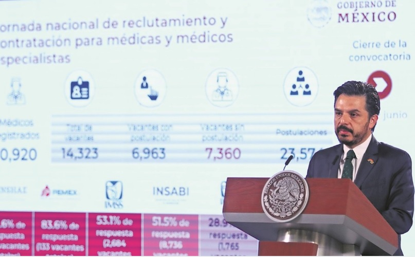 Queda sin postulantes el 50% de plazas médicas