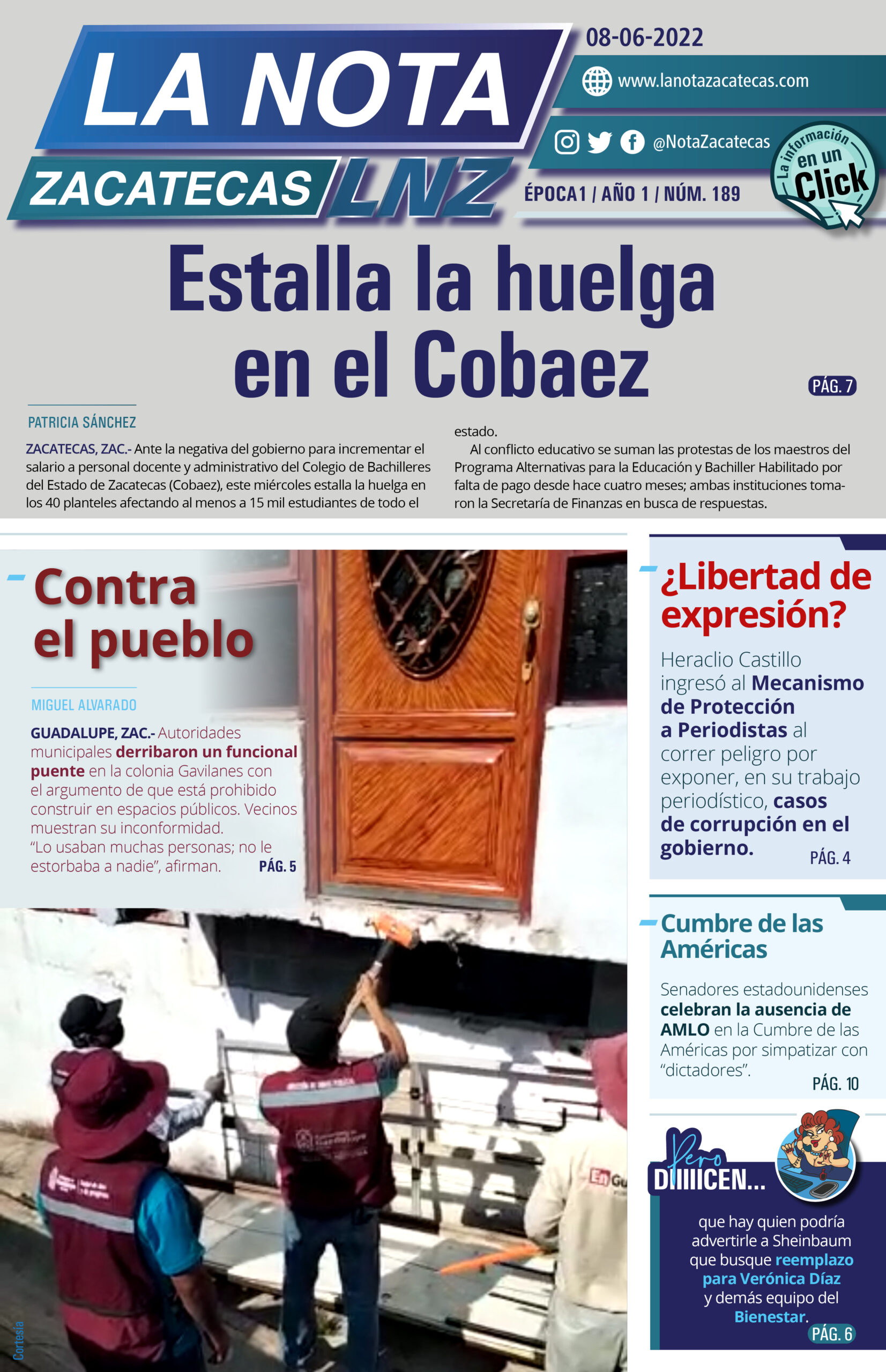 La Nota Zacatecas 8/06/22