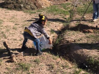 Siembran el amor por el medio ambiente en niños de Juan Aldama