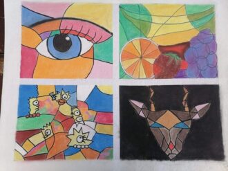 Estudiantes de secundaria exponen pinturas en Galería de Arte