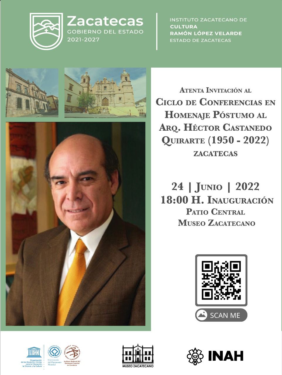Se realizará Ciclo de Conferencias en Homenaje Póstumo a Héctor Castanedo Quirarte