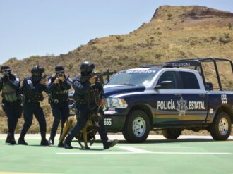 Elementos de la Policía Estatal aseguran armas de fuego