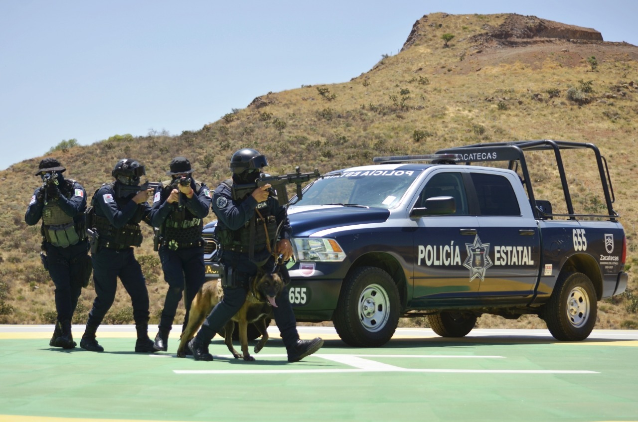 Elementos de la Policía Estatal aseguran armas de fuego