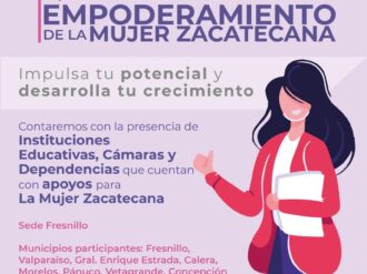 Gobierno de Zacatecas arrancará Caravanas Regionales de Empoderamiento de la Mujer Zacatecana
