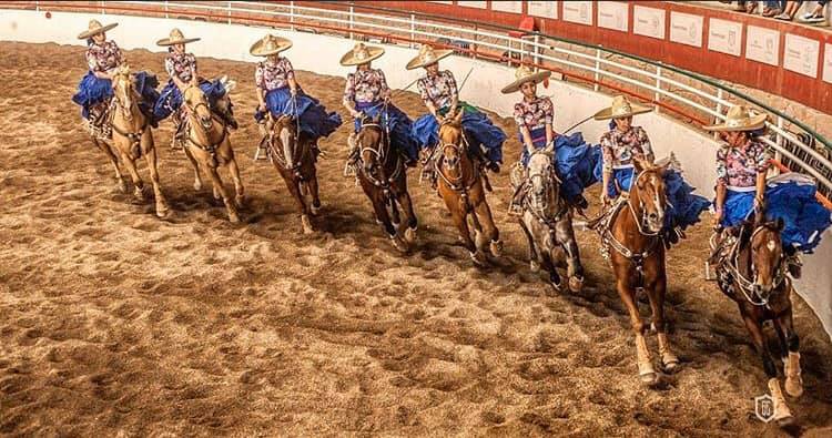 Charra de Tuitán, primer lugar de la Segunda Feria Estatal de Escaramuzas
